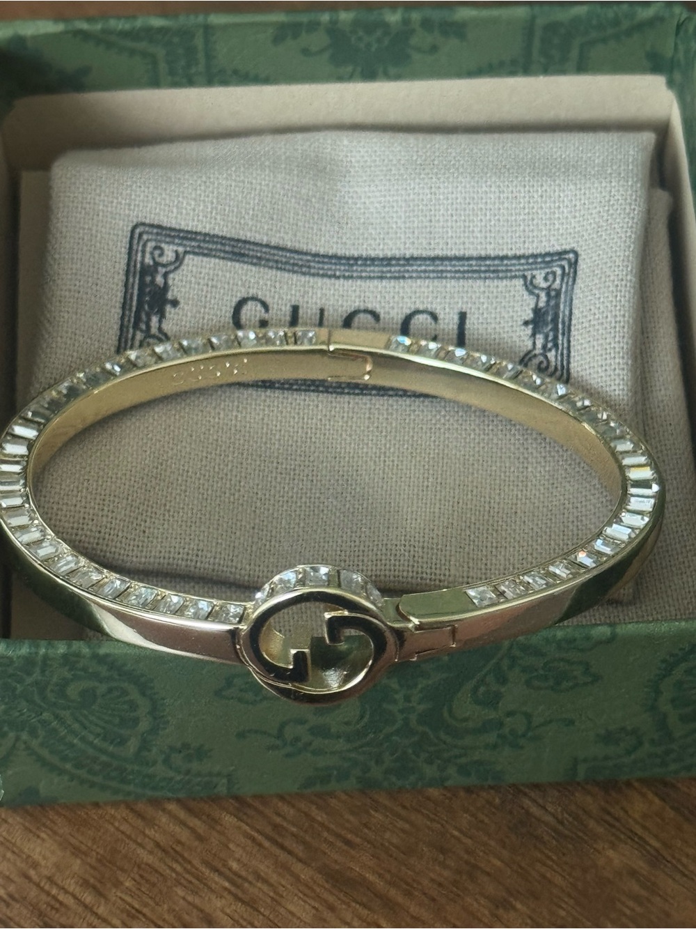 Gucci Gold-Tone Signature Interlocking G Bracelet